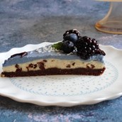 Raw berry cake Stracciatella