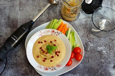 Средиземноморски пастет от боб и нахут
